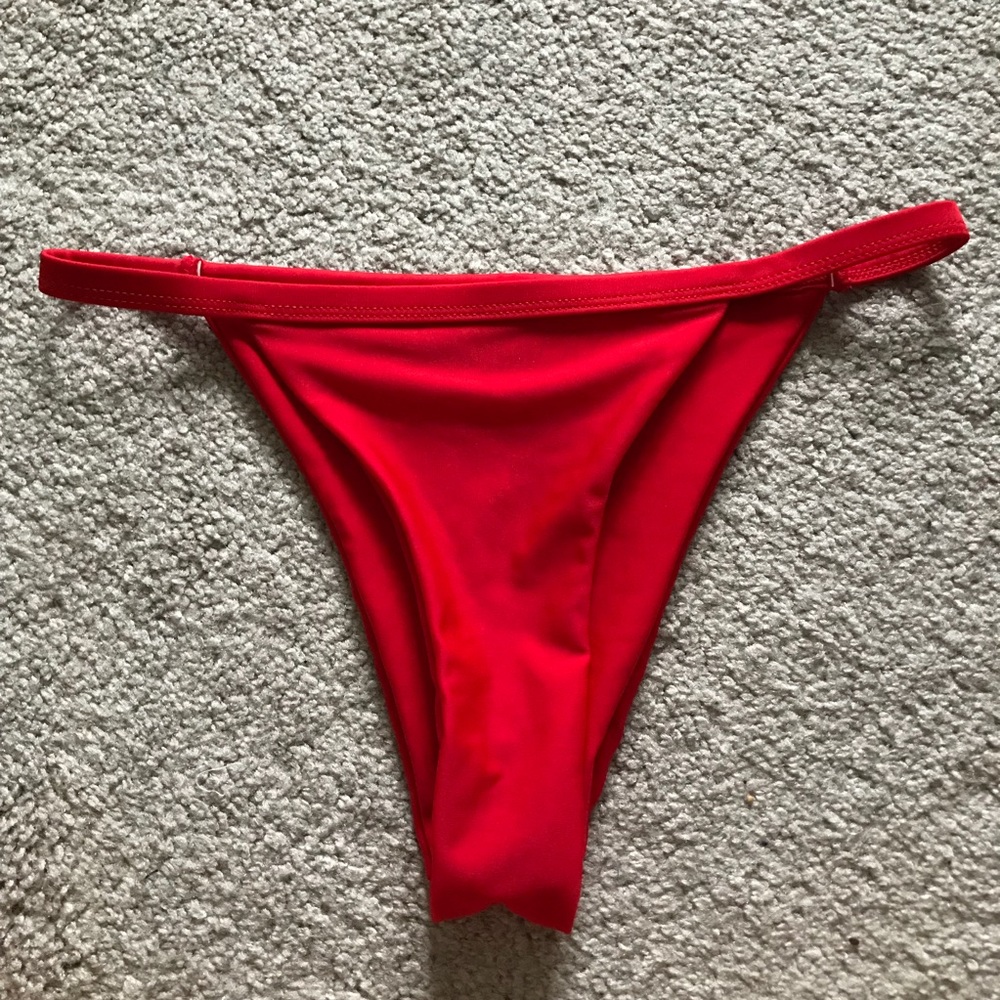 Zaful Red Cheeky Bikini Bottom